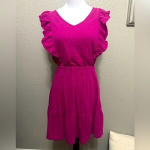 Loft ruffle sleeve dress